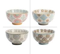 Coffret de 4 bols Bohème 14 cm - Table Passion - Multicolore - Grès Multicolore G