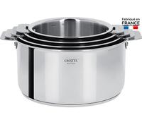 Coffret de 4 casseroles Inox 14 à 20 cm Inox CASTELINE AMOVIBLE