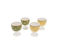 Coffret de 4 coquetiers olivia - - Multicolore - Grès
