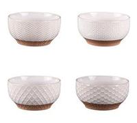 Coffret de 4 coupelles Jaspe 12 cm beige - Table Passion - Crème / Ivoire - Grès Beige G