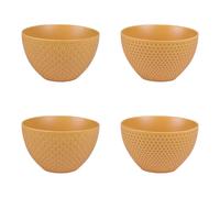 Coffret de 4 coupelles Snow safran 11,5 cm
