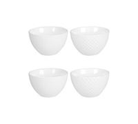Coffret de 4 coupelles Snow white 11,5 cm - - Blanc - Porcelaine