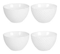 Coffret de 4 coupelles Snow white 11,5 cm - Table Passion - Blanc - Porcelaine BLANC G