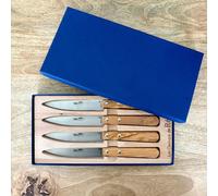 Coffret de 4 couteaux de table en Olivier - ROGER ORFEVRE