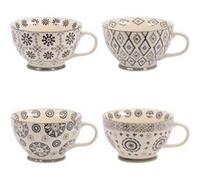 Coffret de 4 déjeuners Nelson 35 cl - Table Passion - Gris - Grès Gris G