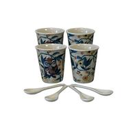 Allen Designs - Tasse décorative Set 4 tasses avec croyons hiboux et sac à dos