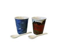 Coffret de 4 Gobelets Expresso en céramique Claude Monet