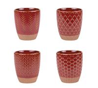 Table Passion - Coffret de 4 gobelets Jaspe Rouge 20 cl