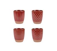 Table Passion - Coffret de 4 gobelets Jaspe Rouge 20 cl