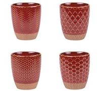 Table Passion - Coffret de 4 gobelets Jaspe Rouge 20 cl