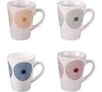 Coffret de 4 mugs 28 cl Rio - Table Passion - Multicolore - Porcelaine Multicolore G