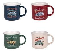 Coffret de 4 mugs Californy 35 cl - Table Passion - Multicolore - Céramique Multicolore G