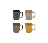 Coffret de 4 mugs haut Kili 40 cl - - Multicolore - Porcelaine