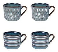 Table Passion Coffret de 4 mugs Helsinki bleu 44 cl