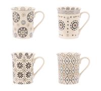 Table Passion – Coffret 4 mugs Nelson – 30 cl – Grès Gris
