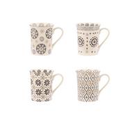 Coffret de 4 mugs Nelson 30 cl - - Gris - Grès