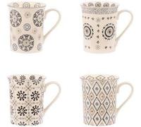 Coffret de 4 mugs Nelson 30 cl - Table Passion - Gris - Grès Noir G