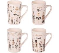 Coffret de 4 mugs Nutcracker 38 cl - Table Passion - Multicolore - Porcelaine Multicolore G