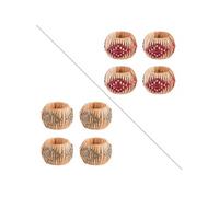 Coffret de 4 ronds de serviette Arizona (1 modèle aléatoire) - Table Passion - Décoré - Fibre Naturelle G