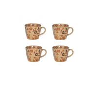 Coffret de 4 Tasses Aveline 8 cm Multicolore en Grès