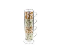 Coffret de 4 tasses déjeuner Isana - - Blanc - Porcelaine