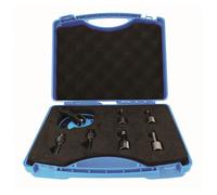 Coffret de 4 trépans diamantés Leman VAL66.04 M14 grès cérame avec support de perçage à ventouse