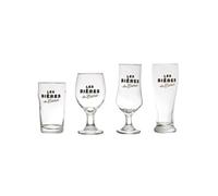 Coffret de 4 verres à bière en verre style bistrot - - ALTOBUY