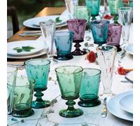 Coffret de 4 verres couleurs, abeille