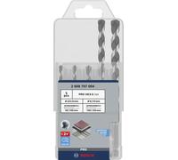 Bosch Jeu de forets PRO HEX-5 pour pierre 4×100/5×100/6×100/8×150/10×150 mm 5 pièces