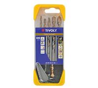 Tivoly 5 forets béton gradués SLR Ø 4 à 10mm
