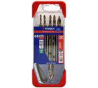 Coffret de 5 forets métaux TSP HSS Cobalt taillés meulés - Ø3-4-5-6-8mm TIVOLY