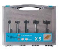 Coffret de 5 Mèches à Façonner HM D. 15/20/25/30/35 x Lt. 90 x Q. 10 mm x Z2 - Précision et Performance pour Bois - Diamwood
