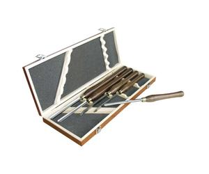 Coffret de 5 outils de tournage pour tour à bois LEMAN