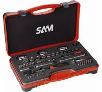 Coffret de 52 Douilles et accessoires 1/4'' et 1/2'' SAM OUTILLAGE - 75-RS1