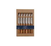 Coffret de 6 couteaux à steak - Jean Dubost - Marron - Bois D'olivier