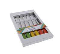 Coffret de 6 couteaux steak en bois de hêtre Tradition Colors Jean Dubost