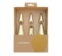 Coffret de 6 douilles à pâtisserie dorées