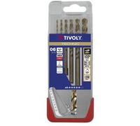 Coffret de 6 forets inox queue cylindrique Hi-Perf TIVOLY