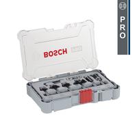 Bosch Coffret 6 fraises à araser, chanfreiner et arrondir à queue - 260701746