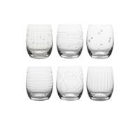 Coffret de 6 gobelets Graphik 30 cl - - Transparent / Cristal - Verre Cristallin