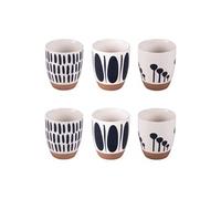 Coffret de 6 gobelets Mikonos bleu 10 cl