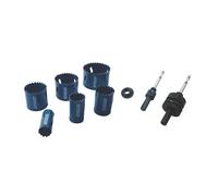 Coffret de 6 scies cloches multi-matériaux pour électricien Erbauer