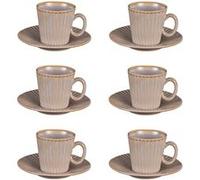 Table Passion - Coffret de 6 tasses à café avec sous tasses Liv