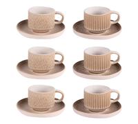 Table Passion - Coffret de 6 tasses à café avec sous tasses Miyaki 9 cl