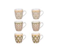 Table Passion – Coffret de 6 tasses Chester 23 cl – Porcelaine – Multicolore