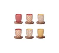 Table Passion - Coffret de 6 tasses et sous tasses Rangoli