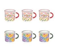 Coffret de 6 tasses Floral Muse 14 cl - Table Passion - Multicolore - Porcelaine Multicolore G