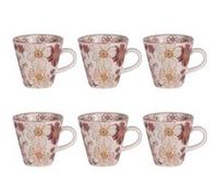Coffret de 6 tasses Kiyo 17 cl - Table Passion - Décoré - Grès G