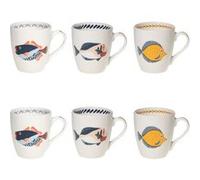 Coffret de 6 tasses Lorient 23 cl - Table Passion - Blanc - Porcelaine Blanc