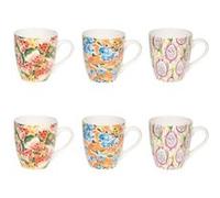Coffret de 6 tasses Salvador 23 cl - Table Passion - Multicolore - Porcelaine Multicolore